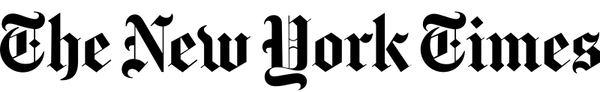The New York Times logo in a black gothic typeface.