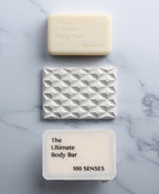 Ultimate Body Bar kit with bar, white 3D pyramid rest and travel case.