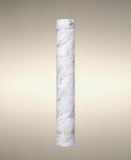 White marble-patterned glass Cylinder Soak Paper Tube Travel Case.