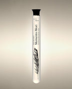 Memento Mori Wild Fig glass Foaming Cylinder Soak with feather illustration.