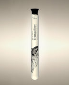 Tranquilizer Lavender Cypress Foaming Bath Soak in an illustrated glass cylinder.