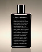Back of the Replenish Yourself Body Whip bottle with a Choose Kindness reflection.