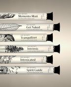 Six Cylinder Soak Kit with all six Foaming Cylinder Soak fragrances in glass cylinders.